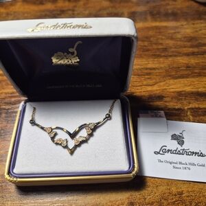 Landstrom's Gold and Silver Necklace Black Hills Powder Coated